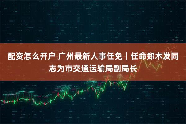 配资怎么开户 广州最新人事任免｜任命郑木发同志为市交通运输局副局长